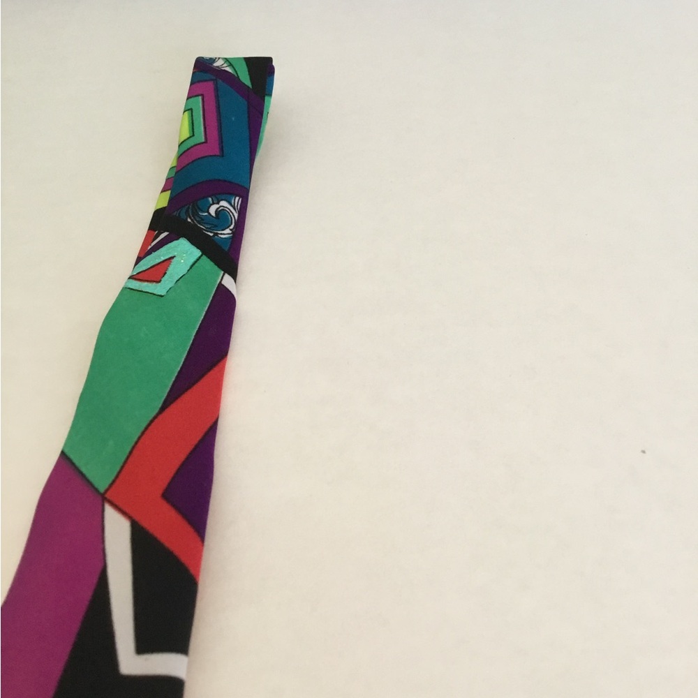 Multicolor Geometric Pattern Tie - Picture 6 of 14